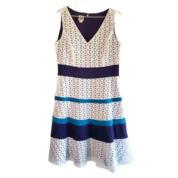 Anne Klein | Dresses | Anne Klein Aline Sheath Midi Dress Bluelight Bluewhite Womens Size 4 | Poshmark Anne Klein | Dresses | Anne Klein Aline Sheath Midi Dress Bluelight Bluewhite Womens Size 4 | Poshmark
